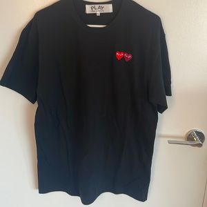 Comme des Garçons double heart t shirt men’s XL